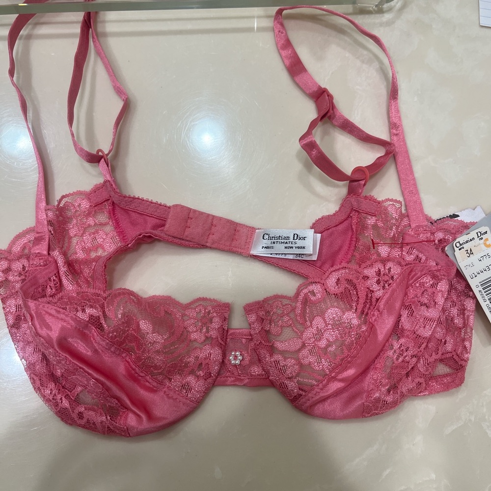 Vintage new with tags Christian Dior intimates underwires lace bra